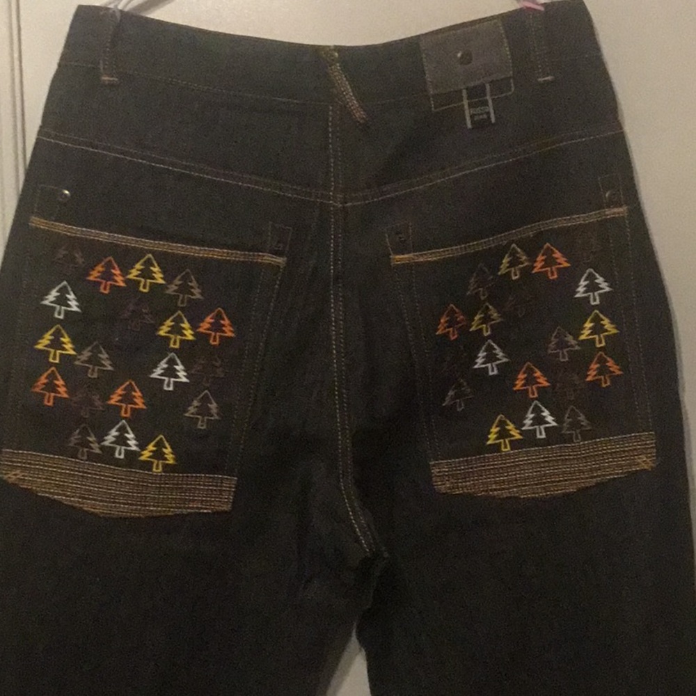 Russo, Jeans Baggy skater style, very colorful Y2K